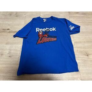 Boston Lobsters World Team Tennis Vtg Reebok Shirt Blue‎ Size XL